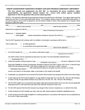 Kinship Guardianship Assistance Payment Kin Gap California Cdss Ca  Form