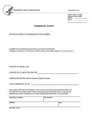 Nih 1884 Form