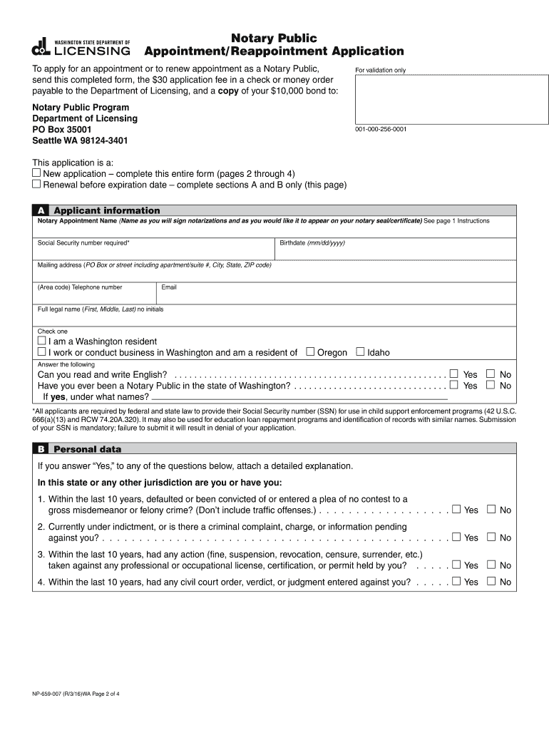  Notary Public AppointmentReappointment Application Please Read Carefully and Follow All Instructions Exactly 2012