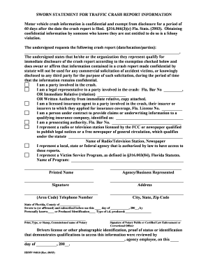 Sworn Report  Form