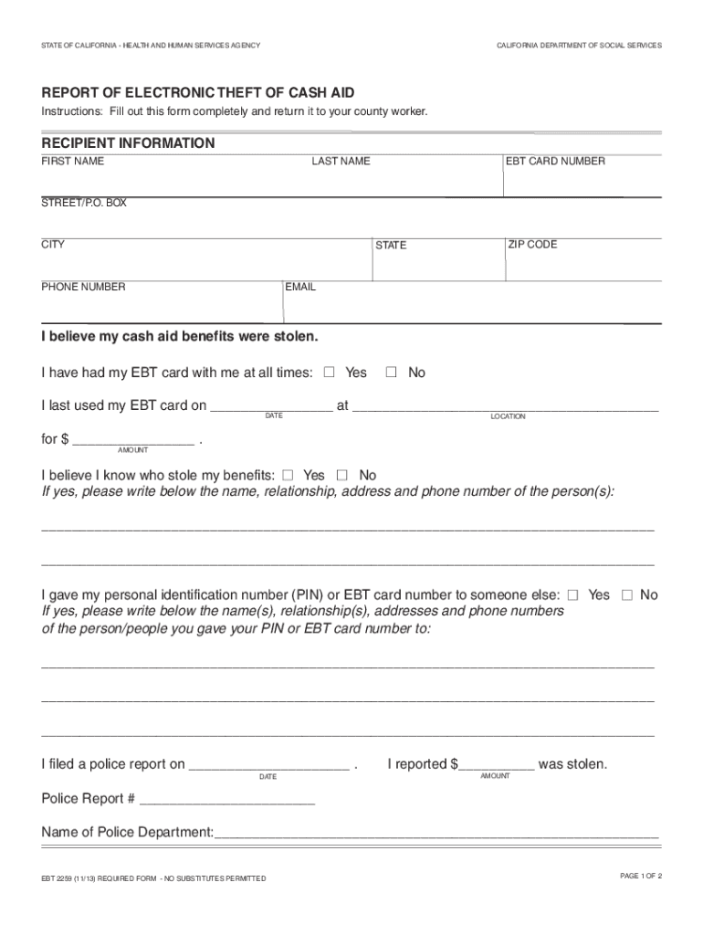 Ebt Form 2259