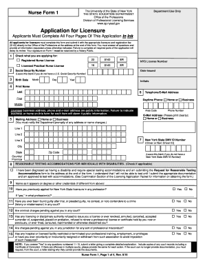 Form 1 Nysed