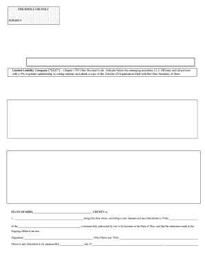 LIMITED LIABILITY COMPANY DISCLOSURE FORM Com Ohio