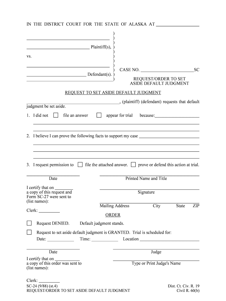 Judgement of Convictions Alaska  Form