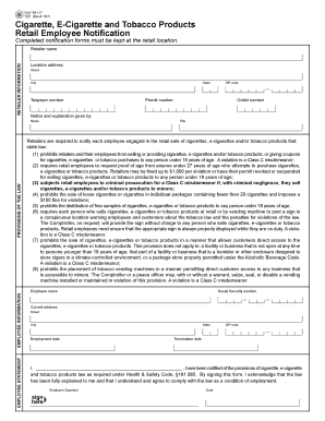  Retail Employee Notification 2015