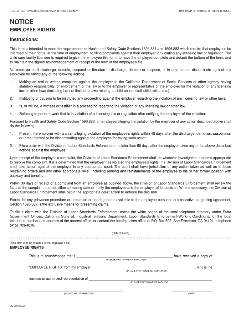 Lic 9052  Form