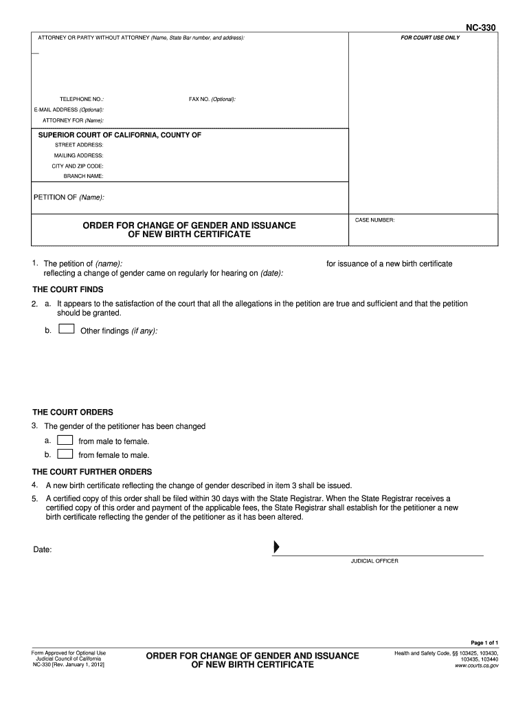  of NEW BIRTH CERTIFICATE Courts Ca 2012