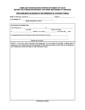 Kansas Disability  Form