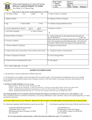 Work Permit Ri  Form