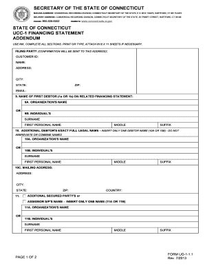  Ct Ucc Form 2013-2024