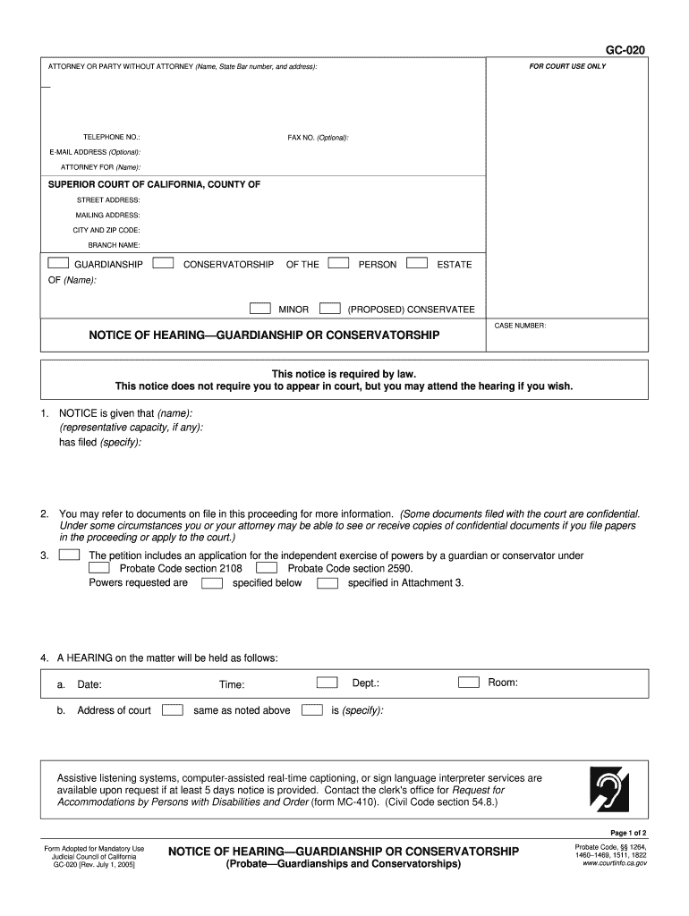 Gc 020  Form