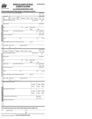 Como Reportar Un Accidente Al Dmv  Form
