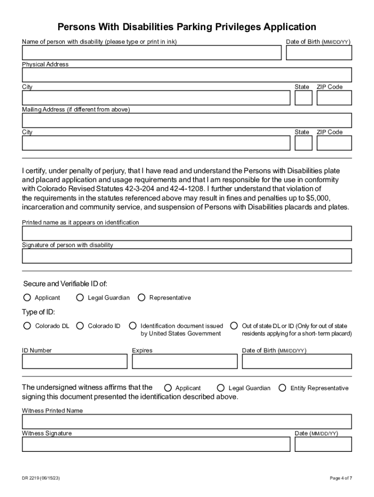  Persons with DisabilitiesDepartment of Revenue 2023-2024