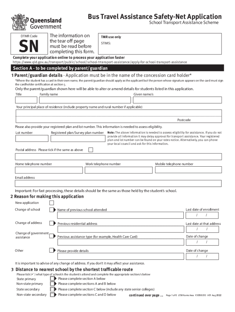  Apply for School Transport Assistance Queensland Government 2022-2024