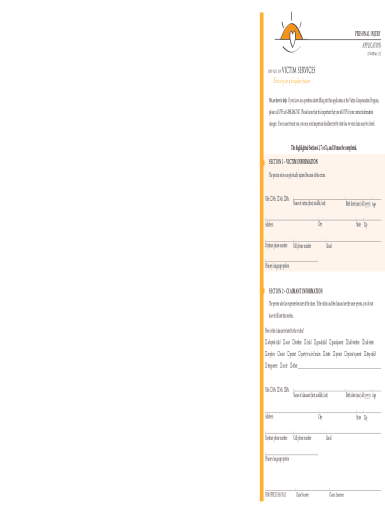  Personal Injury Application Connecticut Judicial Branch 2021-2024