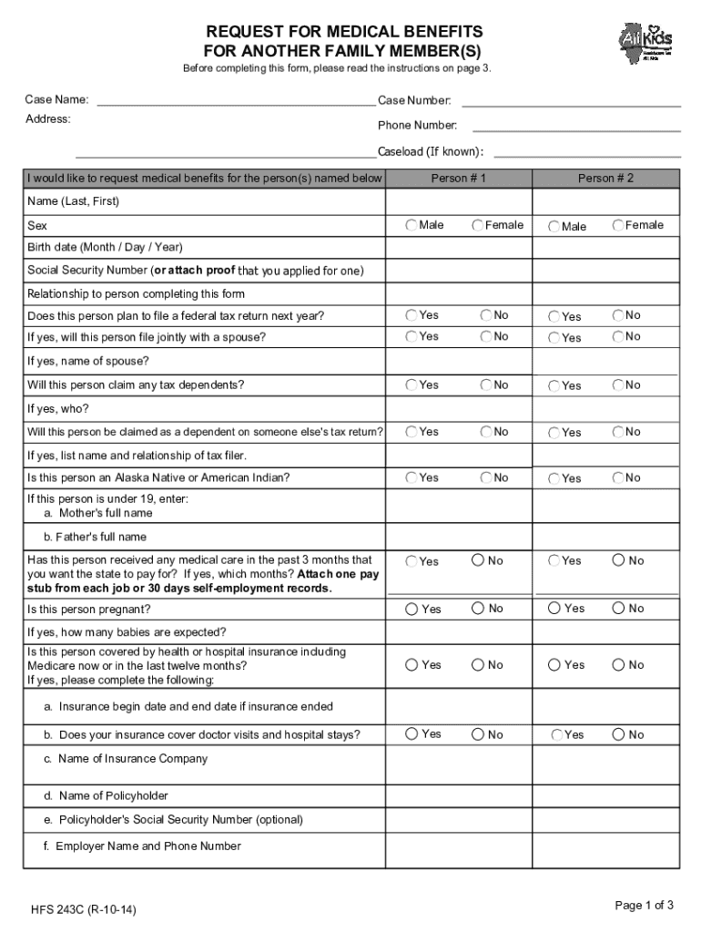  Financial Eligibility Application for Long Term Care 2014-2024