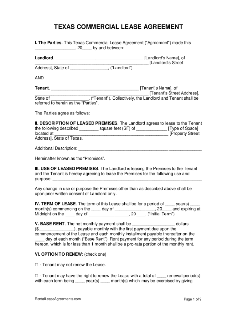  Agreement for Lease of Space 2020-2024