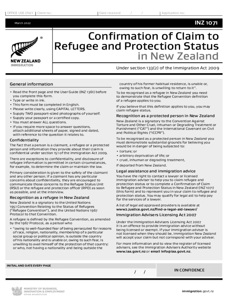 8 USC 1157 Annual Admission of Refugees and  Form