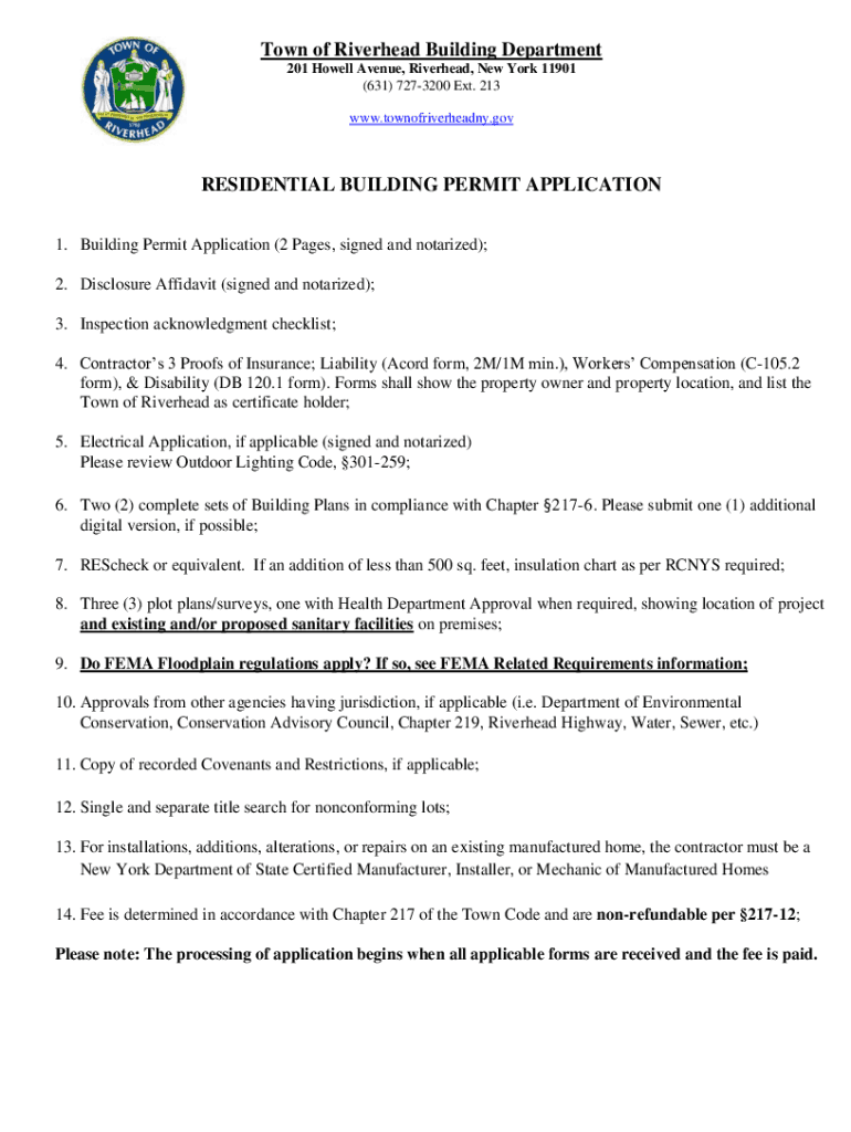 REQUIREMENTS for BUILDING PERMIT  Form