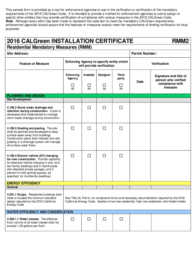 Chapter 8 Compliance Forms, Worksheets and Reference