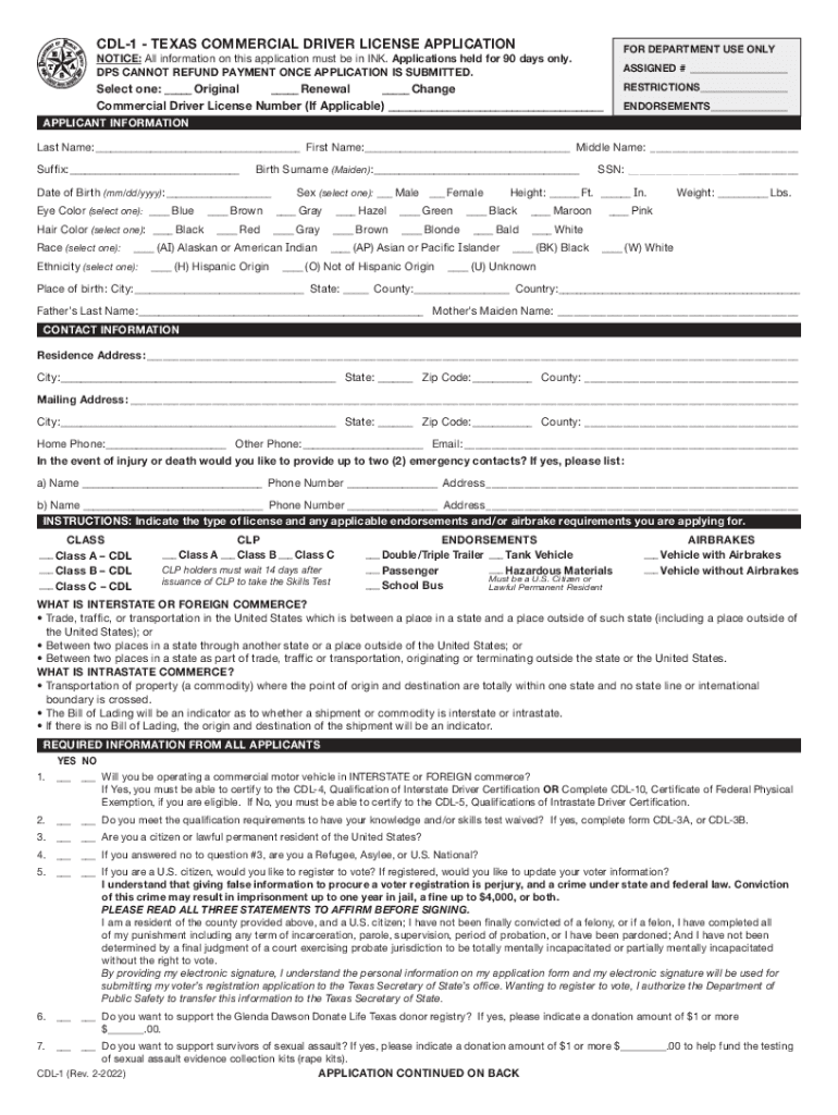  Cdl 1 Form Fill Out and Sign Printable PDF Template 2022