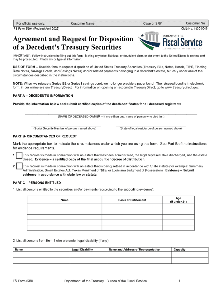  Form FS Form 3062 4 FS Form 3062 4 Claim for United States 2022-2024