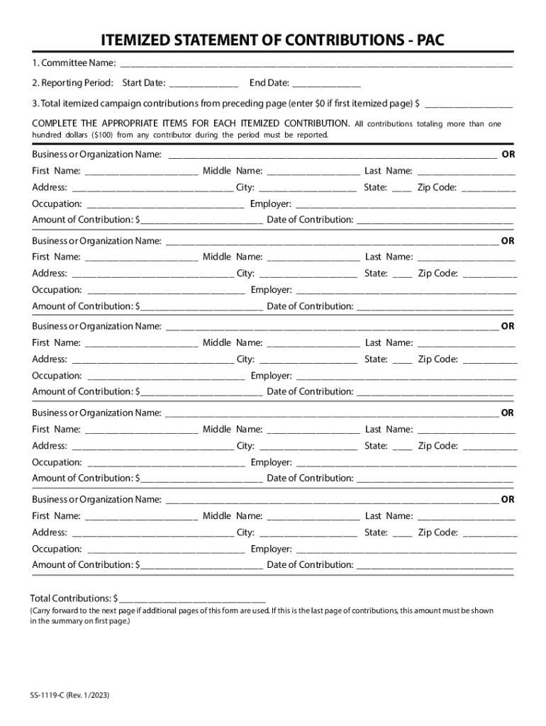  PACs &amp;amp; Other Political Committee Contributions 2023-2024