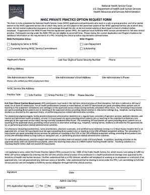 Private Practice Option Hrsa 338d  Form