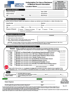 Smg Compass Medical Form