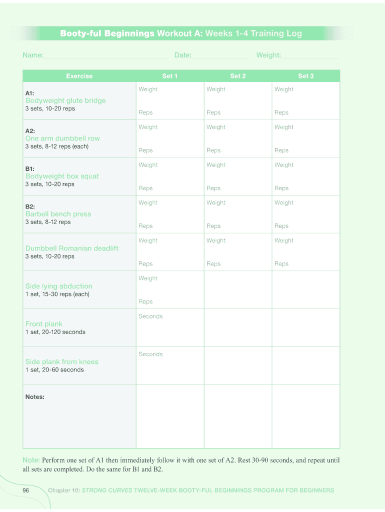 Bootyful Beginnings PDF  Form