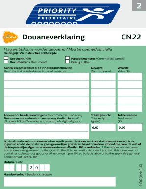 Documenten Documents Postnl  Form