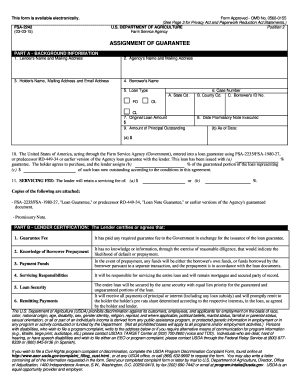 Usda Form Fsa 2242