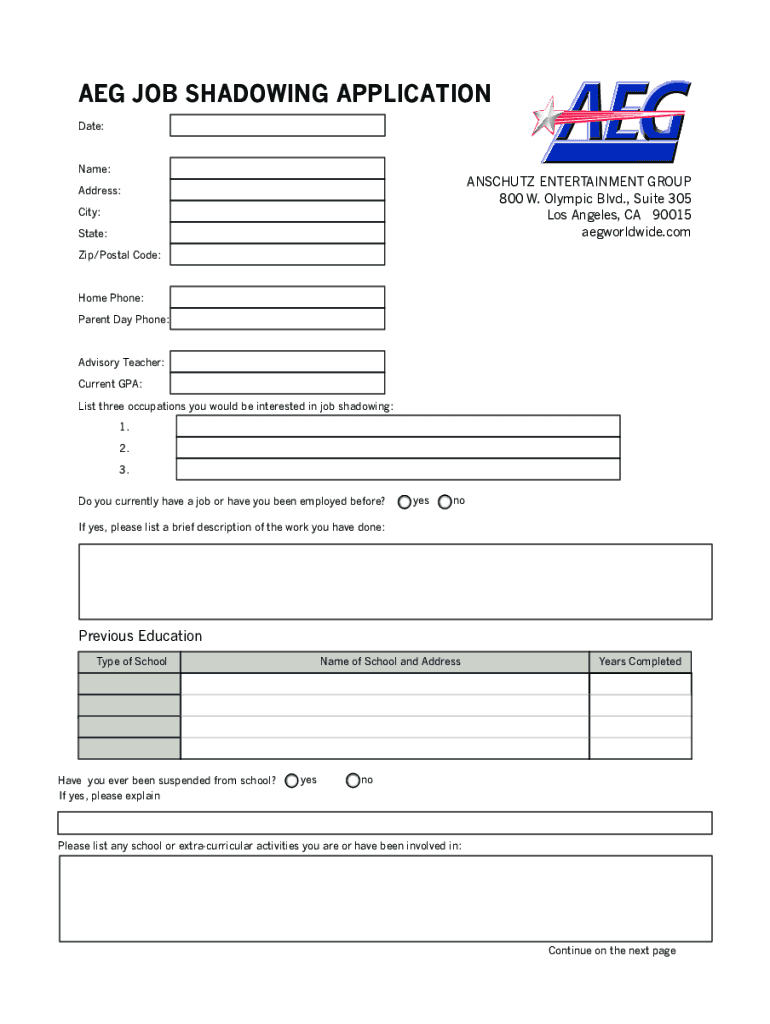 Job Application Templates Page 6  Form