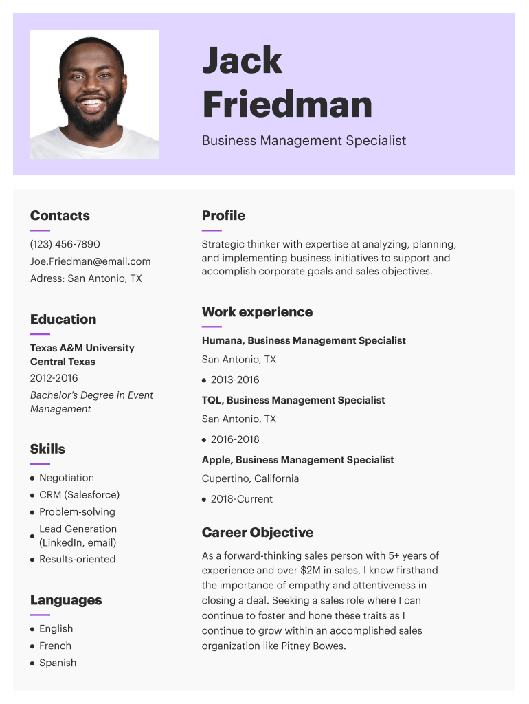 Associate Brand Manager Resume Template  Form