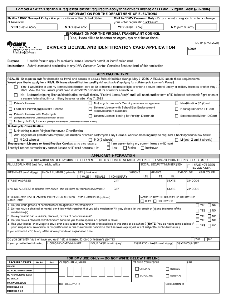  Fillable ADDRESS CHANGE REQUEST Virginia Department of 2023-2024