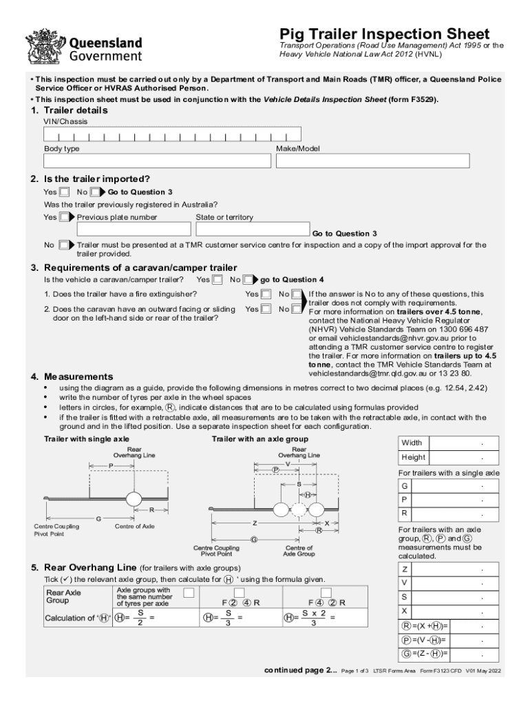 Heavy Vehicle National Law Regulation Impact Statement  Form