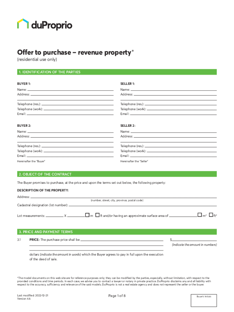  CONTRACT to BUY and SELL REAL ESTATE 2022-2024