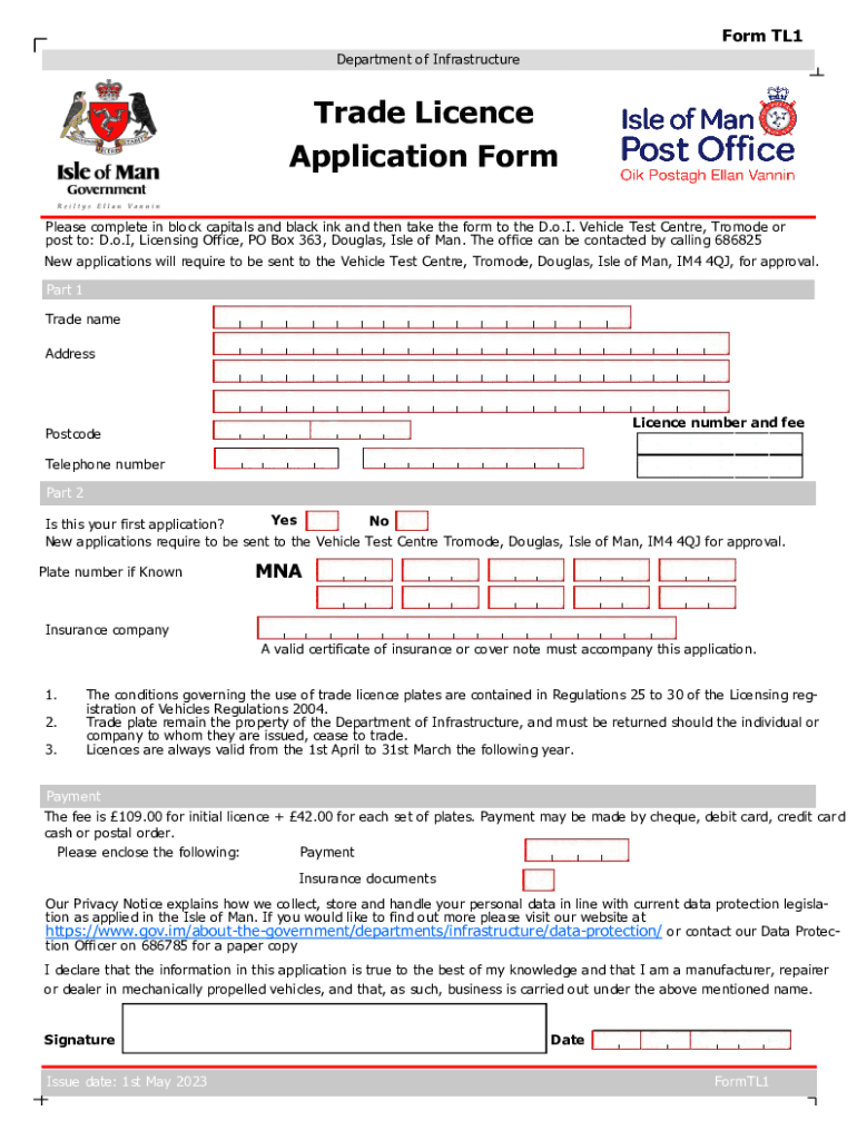 Trade Licence Application Form