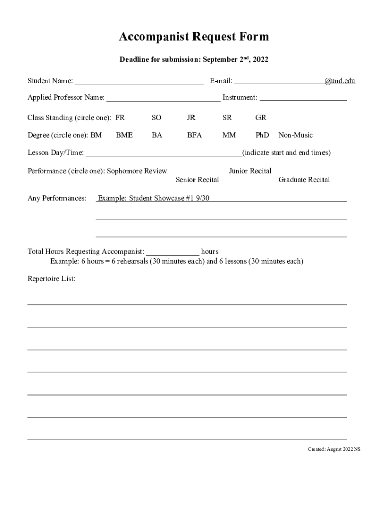  Accompanist Request Form 22F 2022-2024