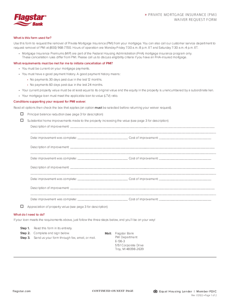  Srv Form PMIwaiver Indd 2022-2024