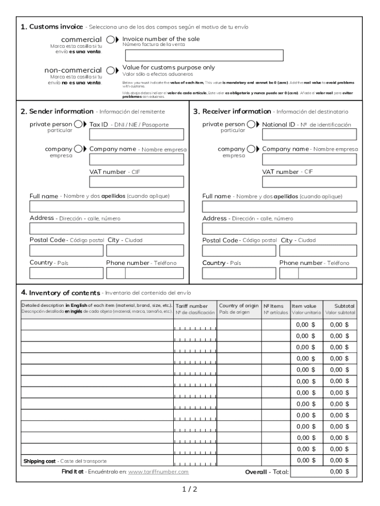  What Value Should Be on the Commercial Invoice Submitted 2023-2024