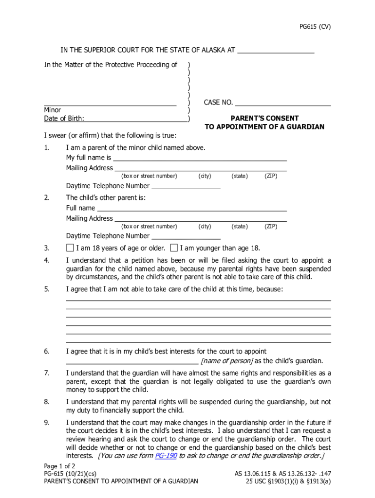  PG 615 Parent&#039;s Consent 2021-2024