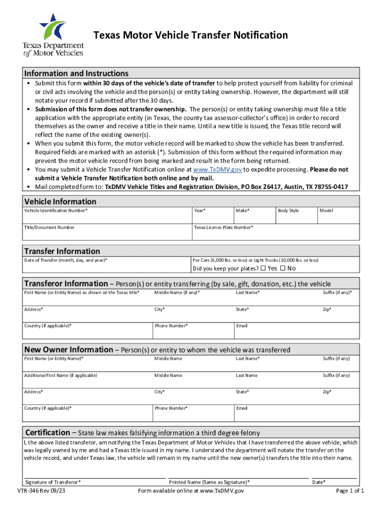  Vehicle Titles and Registration Division 2023-2024