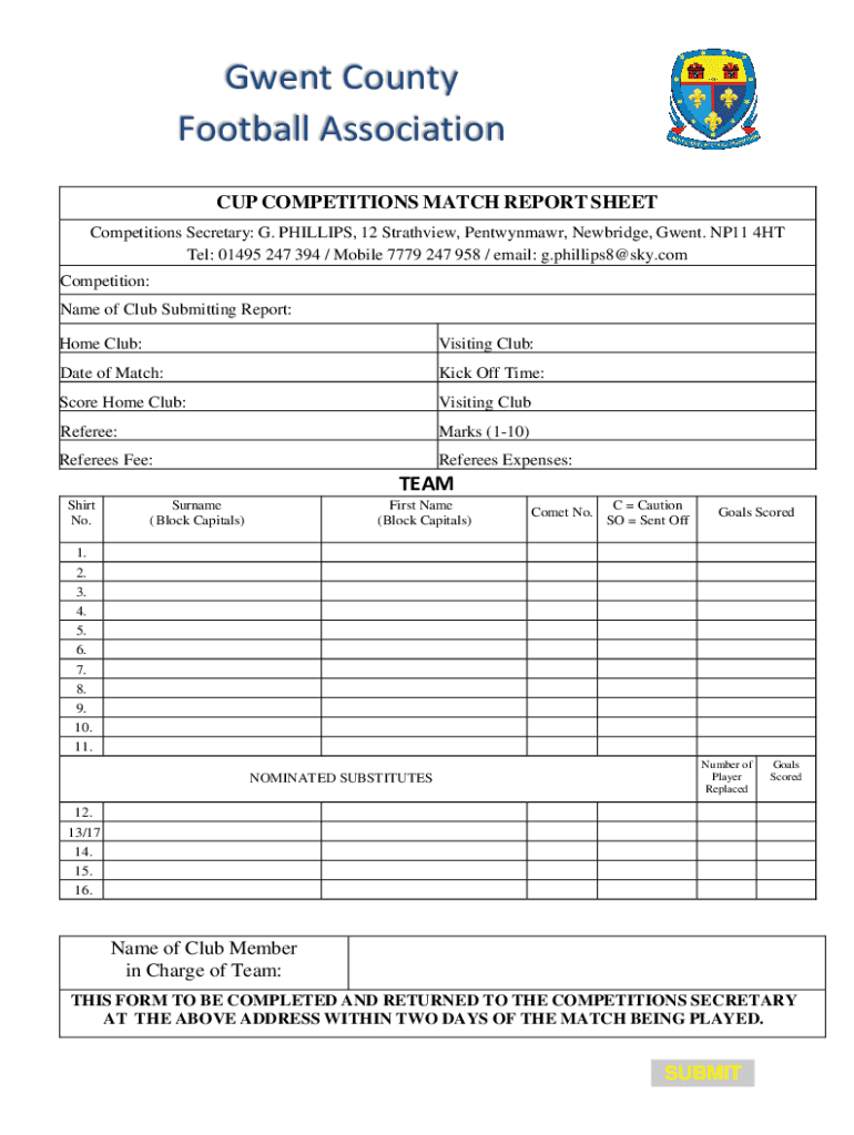 Referee Guide  Form