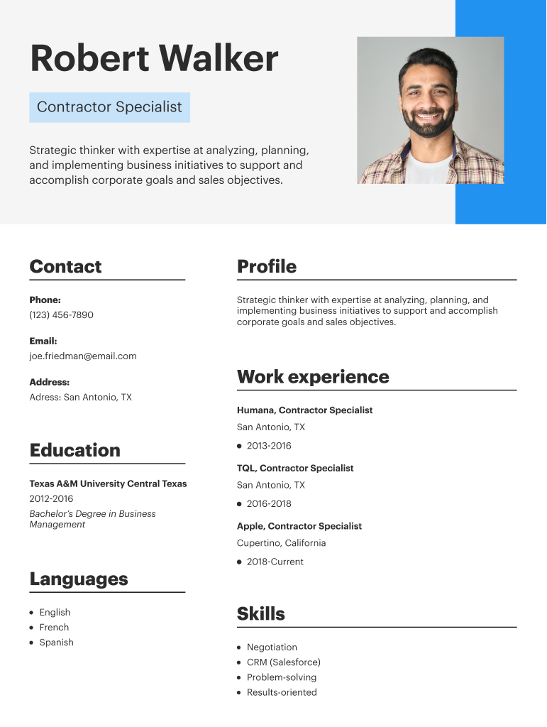 Resume Template for High Schoolers  Form