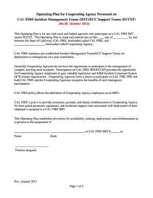 IMT Operating Plan for Cooperating Agency Personnel 2 13 13 Hawks Opinion DOC  Form