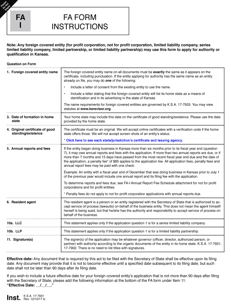 Foreign for Profit Corporation Application I  Form