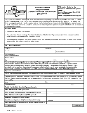 Justice Center  Form