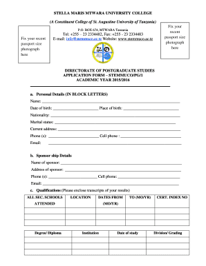 Saut Mtwara Online Application  Form