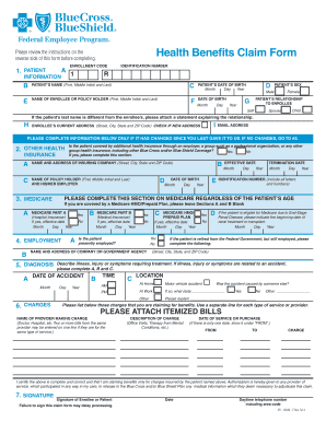 Blue Cross Blue Shield Printable Claim Form
